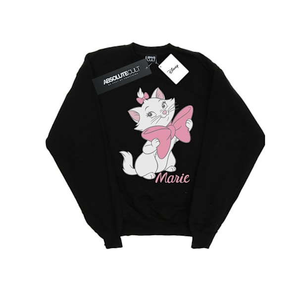 Disney Dam/Kvinnor Aristocats Marie Bow Sweatshirt S Svart Black S