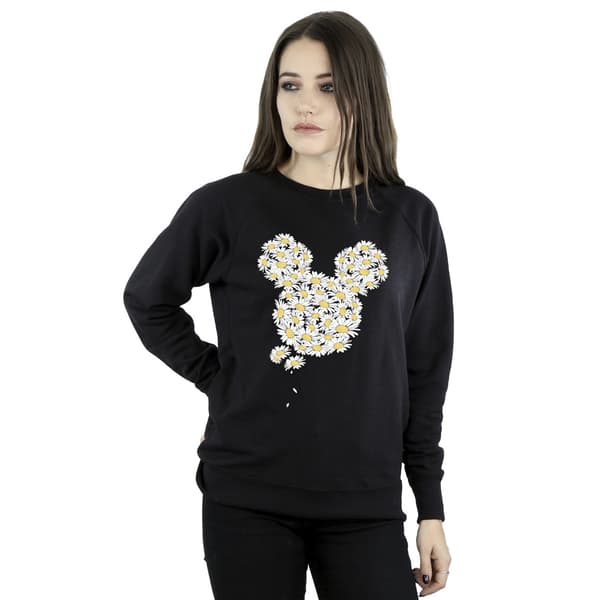 Mickey Mouse Dam/Dam Chamomile Huvud Tröja M Svart Black M