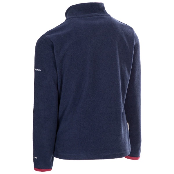 Trespass Sybil Microfleece för Barn/Flickor 3/4 År Marinblå/Hallon Navy/Raspberry 3/4 Years