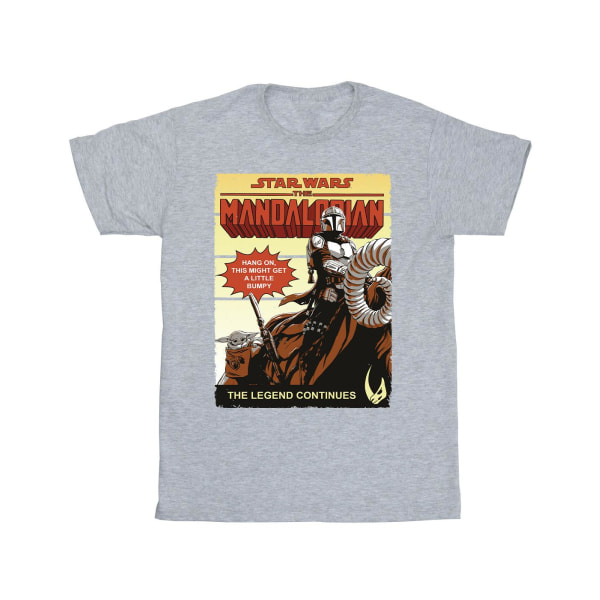 Star Wars The Mandalorian Mens Bumpy Ride T-shirt L Sports Grey Sports Grey L