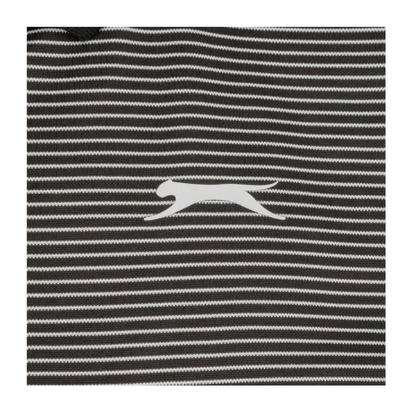 Slazenger Herr Micro-Stripe Golf Pikétröja L Svart Black L