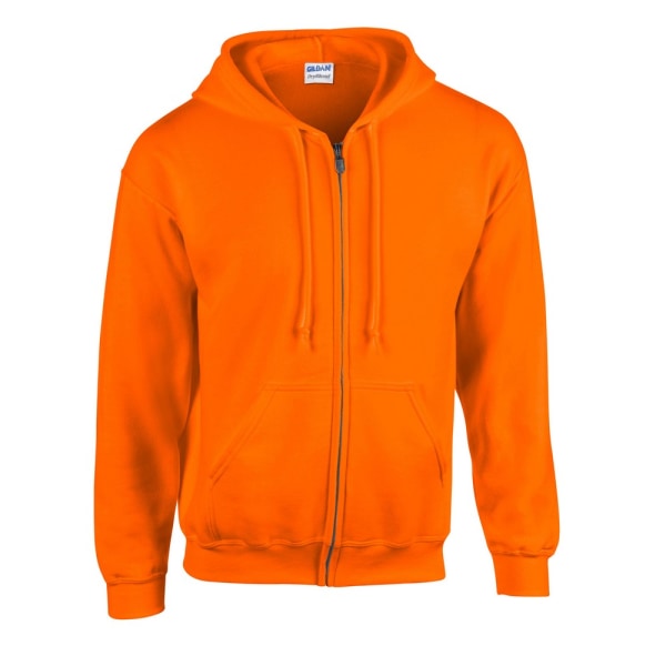Gildan Mens Heavy Blend Full Zip Hoodie XL Safety Orange Safety Orange XL