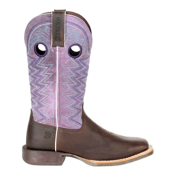 Durango Dam/Damer Lady Rebel Pro Cowboy-stövlar i fullnarvläder Dark Earth/Amethyst 7 UK
