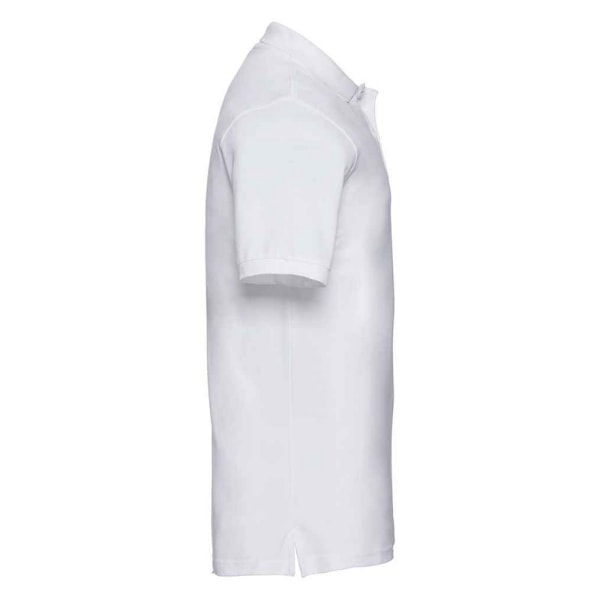 Russell Herr Classic Cotton Pique Poloshirt XXL Vit White XXL