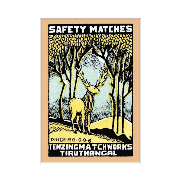 Pyramid International Safety Matches Monterat Tryck 40cm x 30cm Black/Yellow/White 40cm x 30cm