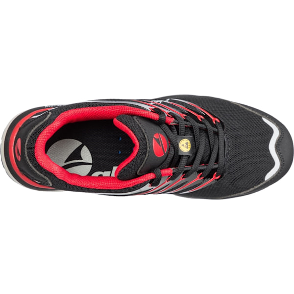Albatros Twist Low Lace Up Säkerhetssko 7 UK Svart/Röd Black/Red 7 UK