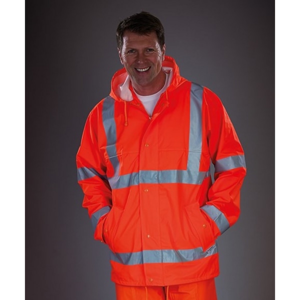 Yoko Softflex U-Dry High-Vis jacka 3XL orange för män Orange 3XL