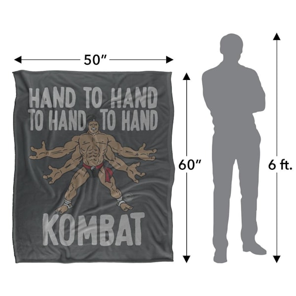 Mortal Kombat Hand To Hand Goro Filt En Storlek Flerfärgad Multicoloured One Size