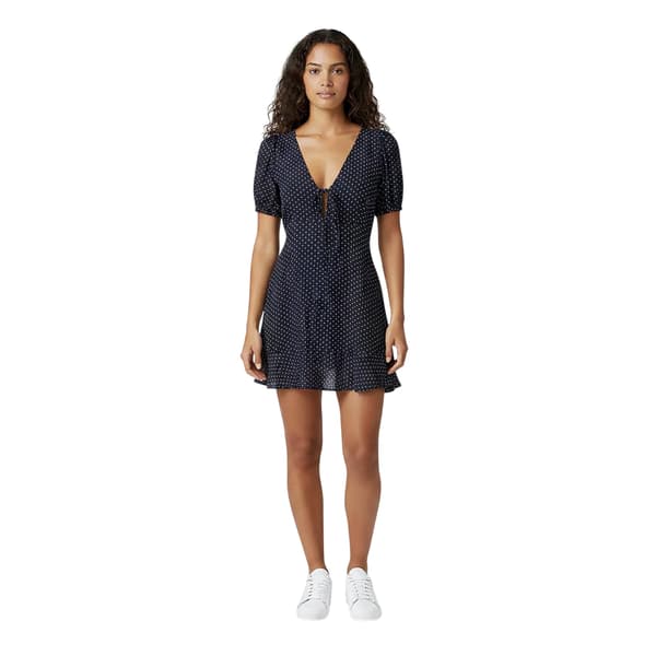 Jack Wills Dam Polka Dot Miniklänning 6 UK Marinblå Navy 6 UK