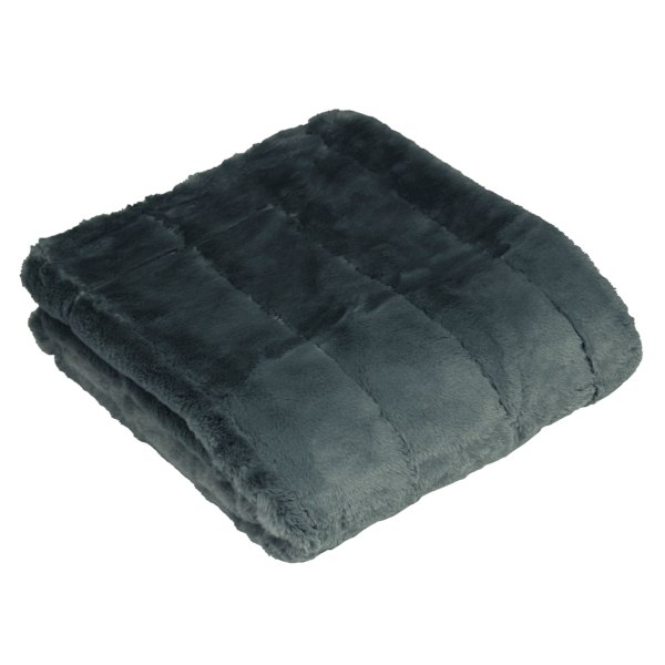 Riva Paoletti Empress Throw 140x200cm Charcoal Charcoal 140x200cm