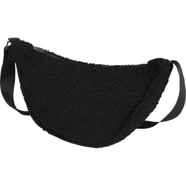 Floso Bear Sherpa Återvunnen 3L Crossbody Väska One Size Solid Svart Solid Black One Size
