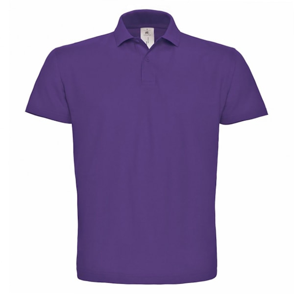 B&C ID.001 Herr Kortärmad Polotröja 4XL Lila Purple 4XL
