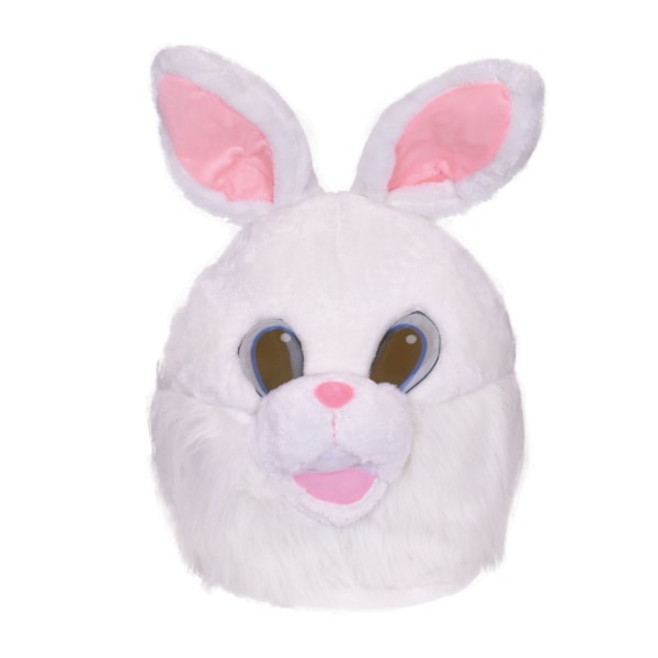 Bristol Novelty Unisex Adults Bunny Mascot Mask One Size Vit White One Size