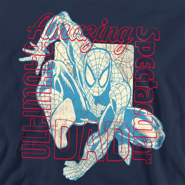Spider-Man Unisex vuxen långärmad tröja S marinblå Navy S