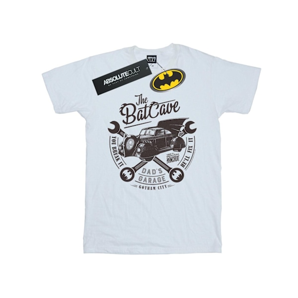 DC Comics Boys Batman My Dad´s Garage T-shirt 12-13 år Vit White 12-13 Years