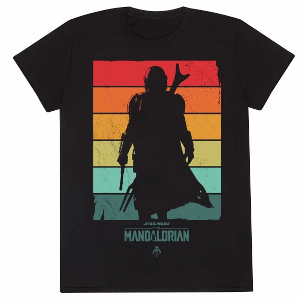 Star Wars: The Mandalorian Unisex Adult Spectrum T-Shirt XL Bla Black XL