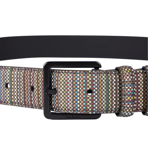 Paul Smith Herrbälte med randig väv 84cm Flerfärgad Multicoloured 84cm