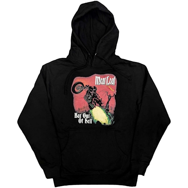 Meat Loaf Unisex Vuxen Bat Out Of Hell Pullover Hoodie S Svart Black S