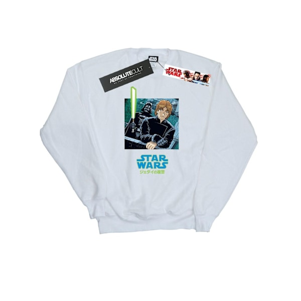 Star Wars Herr Vader Och Luke Anime Sweatshirt M Vit White M