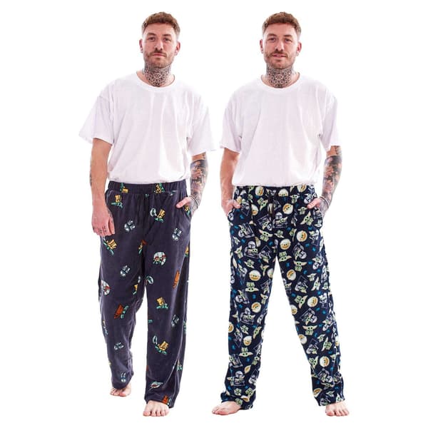 Star Wars Mandalorian Loungebyxor för män (2-pack) S Multicolo Multicoloured S