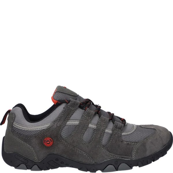 Hi-Tec Quadra II Suede Walking Shoes 7 UK Charcoal/Zingy R Charcoal/Zingy Red 7 UK