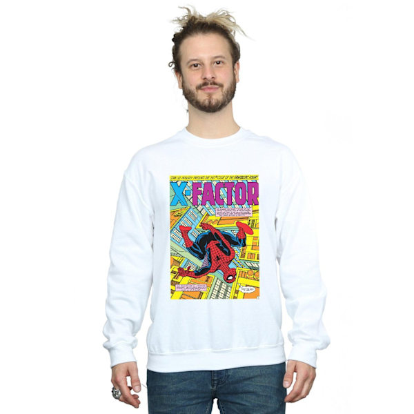 Marvel Herr Spider-Man X Factor Cover Sweatshirt 4XL Vit White 4XL