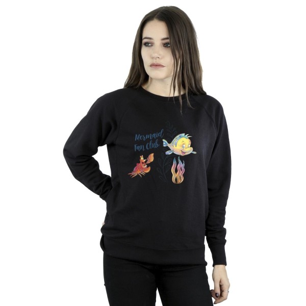 Disney Womens/Ladies The Little Mermaid Club Sweatshirt S Svart Black S