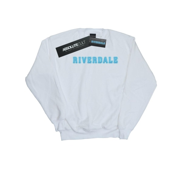 Riverdale Mens Neon Logo Sweatshirt 4XL Vit White 4XL