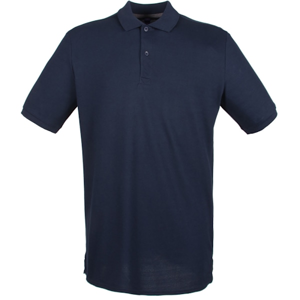 Henbury Herr Modern Fit Bomull Pique Poloskjorta S Oxford Navy Oxford Navy S