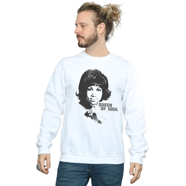 Aretha Franklin Mens Queen Of Soul Sweatshirt 3XL Vit White 3XL