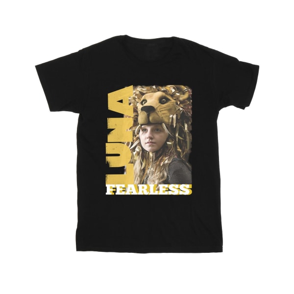 Harry Potter T-shirt för flickor Luna Fearless bomull 7-8 år svart Black 7-8 Years