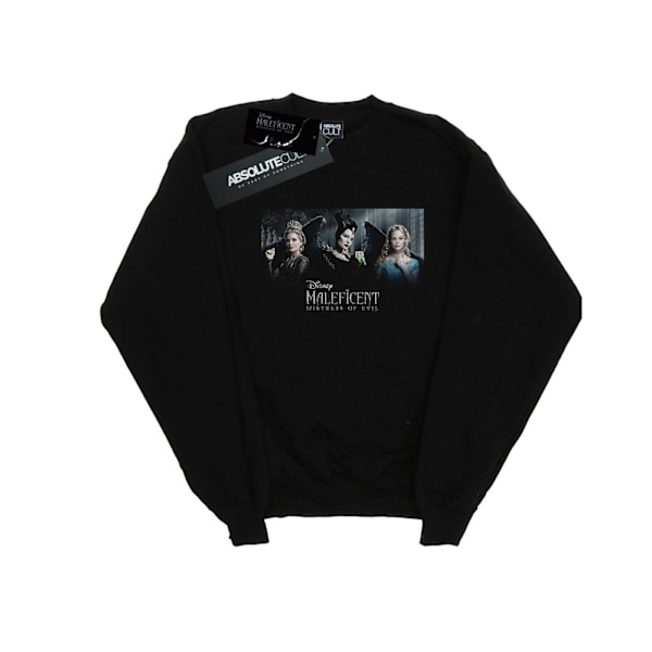 Disney Girls Maleficent Mistress Of Evil Karaktär Affisch Sweatshirt Black 12-13 Years