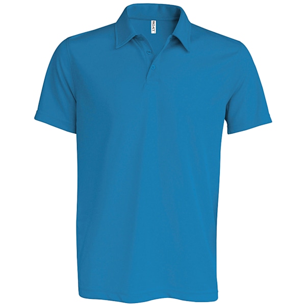 Kariban Proact Herr Kortärmad Performance Poloshirt L Aqua Aqua Blue L