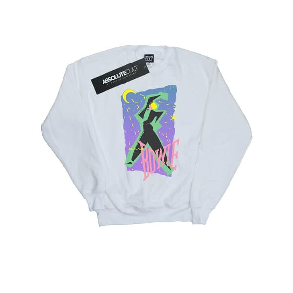 David Bowie Herr Moonlight Dance Sweatshirt 3XL Vit White 3XL