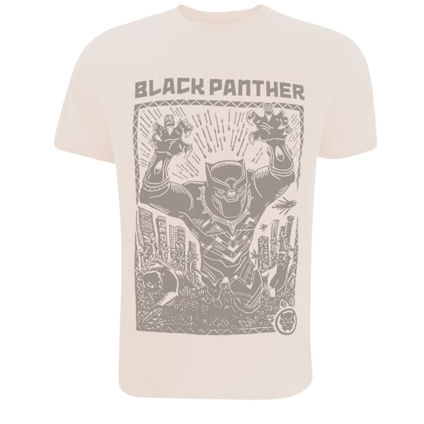 Black Panther Linocut T-shirt XL Sand för män Sand XL