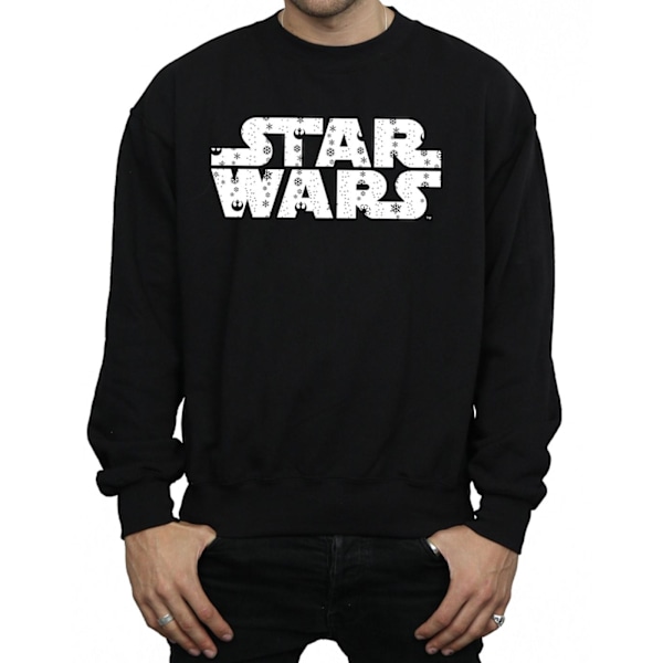 Star Wars Jultröja med logotyp för män, 3XL, svart Black 3XL