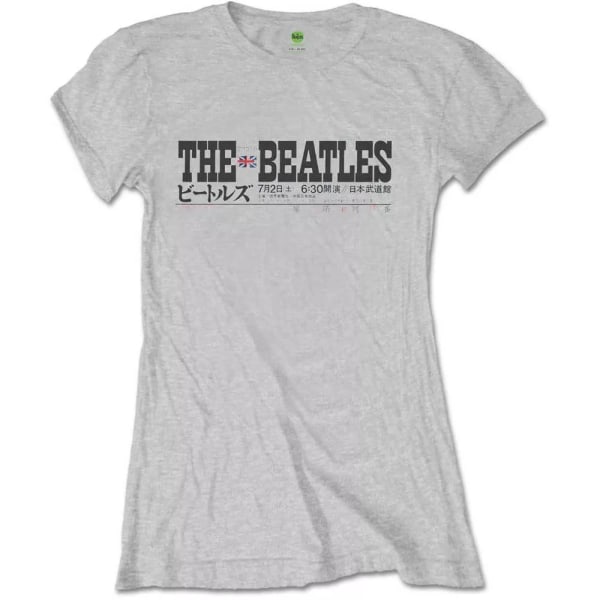 The Beatles Womens/Ladies Budokan Track List T-shirt S Grå Grey S