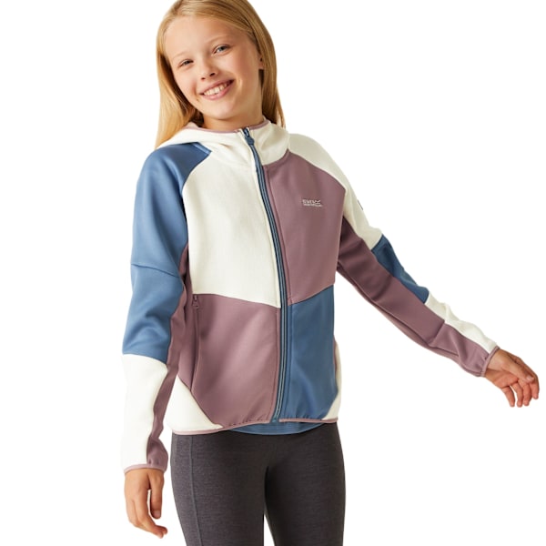 Regatta Barn/Barn Dissolver VIII Full Zip Fleece Jacka 11 White/Heather 11-12 Years