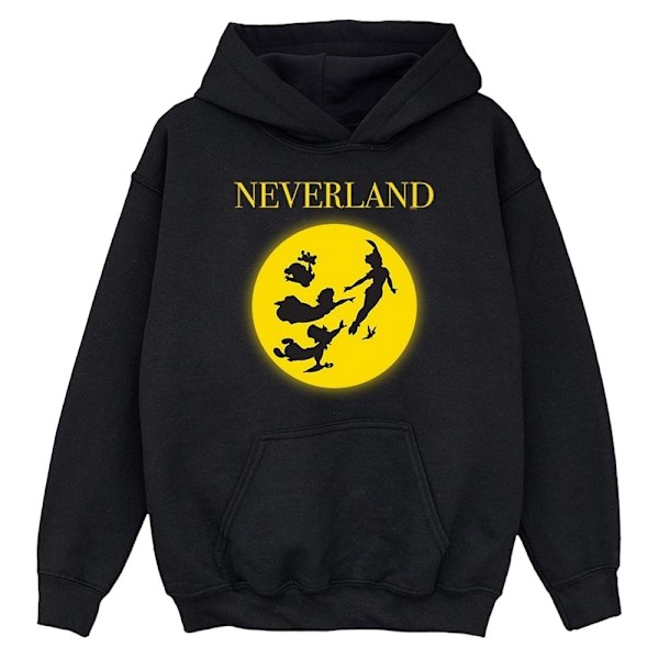 Peter Pan Flickor Månsilhuett Hoodie 9-11 År Svart Black 9-11 Years