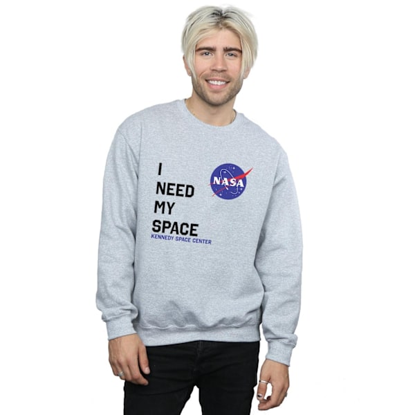 NASA Herr I Need My Space Sweatshirt XL Sports Grey Sports Grey XL