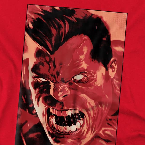 Marvel Herr Röd Hulk Roar T-Shirt S Röd Red S