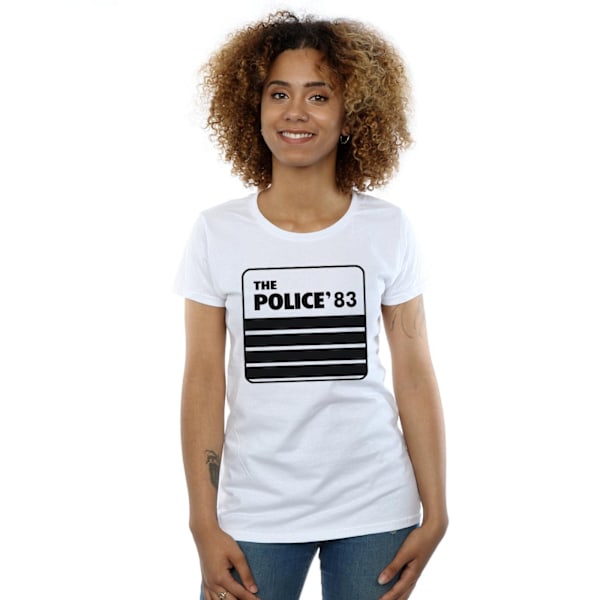 The Police Womens/Ladies 83 Tour Bomull T-shirt M Vit White M