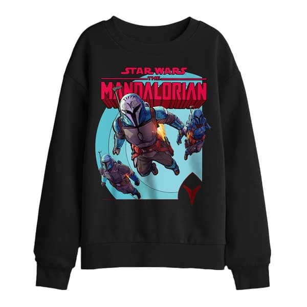 Star Wars Mandalorian Barn/Kids Attack Tröja 7-8 år Black 7-8 Years
