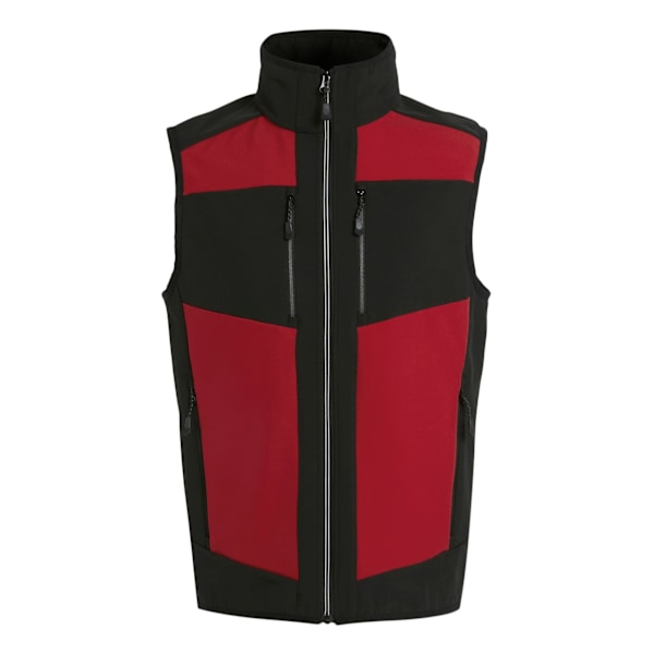 Regatta Professional Herr Colour Block Softshell Kroppsvärmare XS Classic Red/Black XS