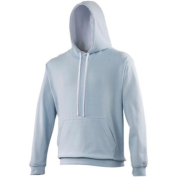 Awdis Varsity Hooded Sweatshirt / Hoodie XL Sapphire Blue / Hea Sapphire Blue / Heather Grey XL