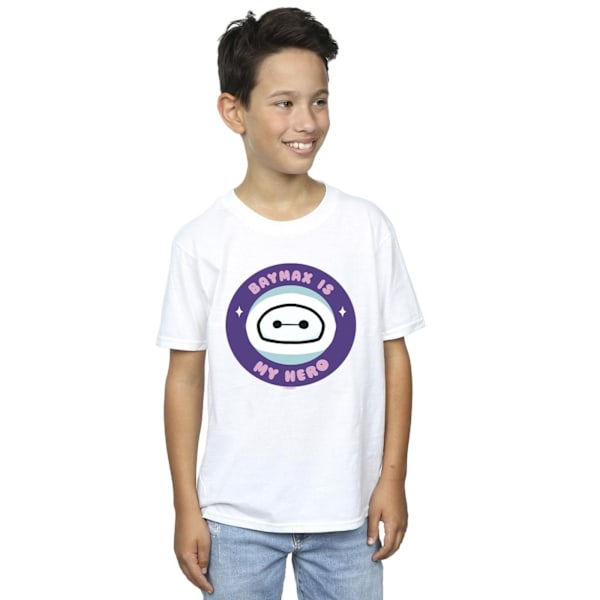 Disney Boys Big Hero 6 Baymax My Hero Pocket T-Shirt 3-4 år White 3-4 Years