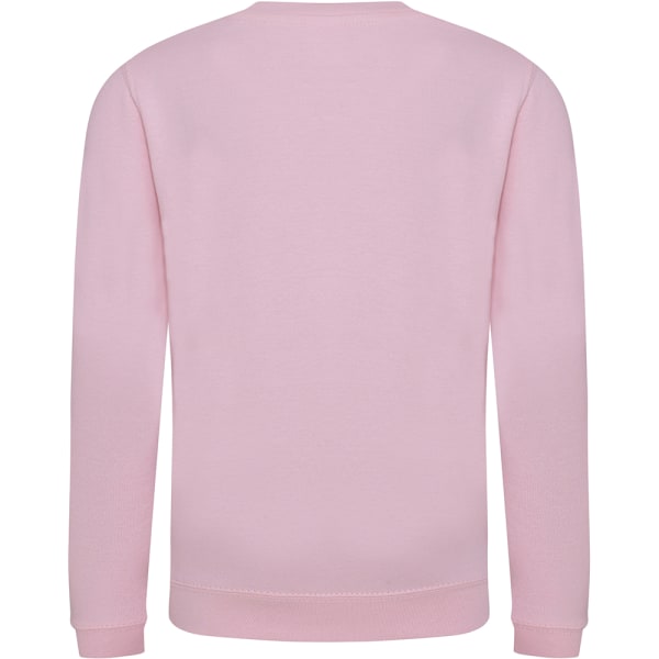 AWDis Just Hoods Childrens/Kids Plain Crew Neck Sweatshirt 7-8 Baby Pink 7-8 Years