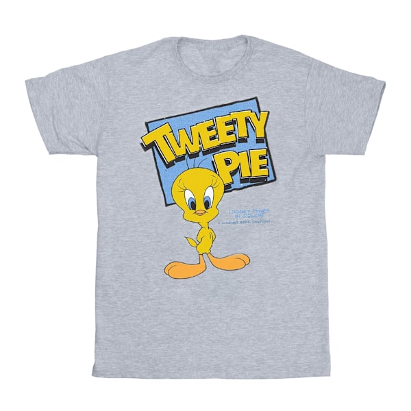 Looney Tunes Girls Tweety Pie Bomull T-shirt 9-11 År Sport Sports Grey 9-11 Years