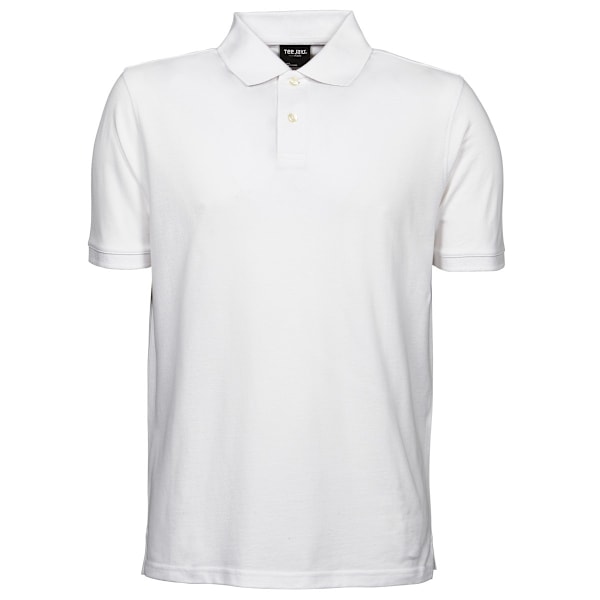 Tee Jays Herr Pique Kortärmad Polotröja L Vit White L