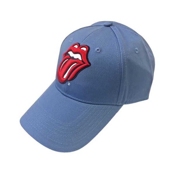 The Rolling Stones Unisex Vuxen Logo Baseball Cap En Storlek Denim Denim Blue One Size